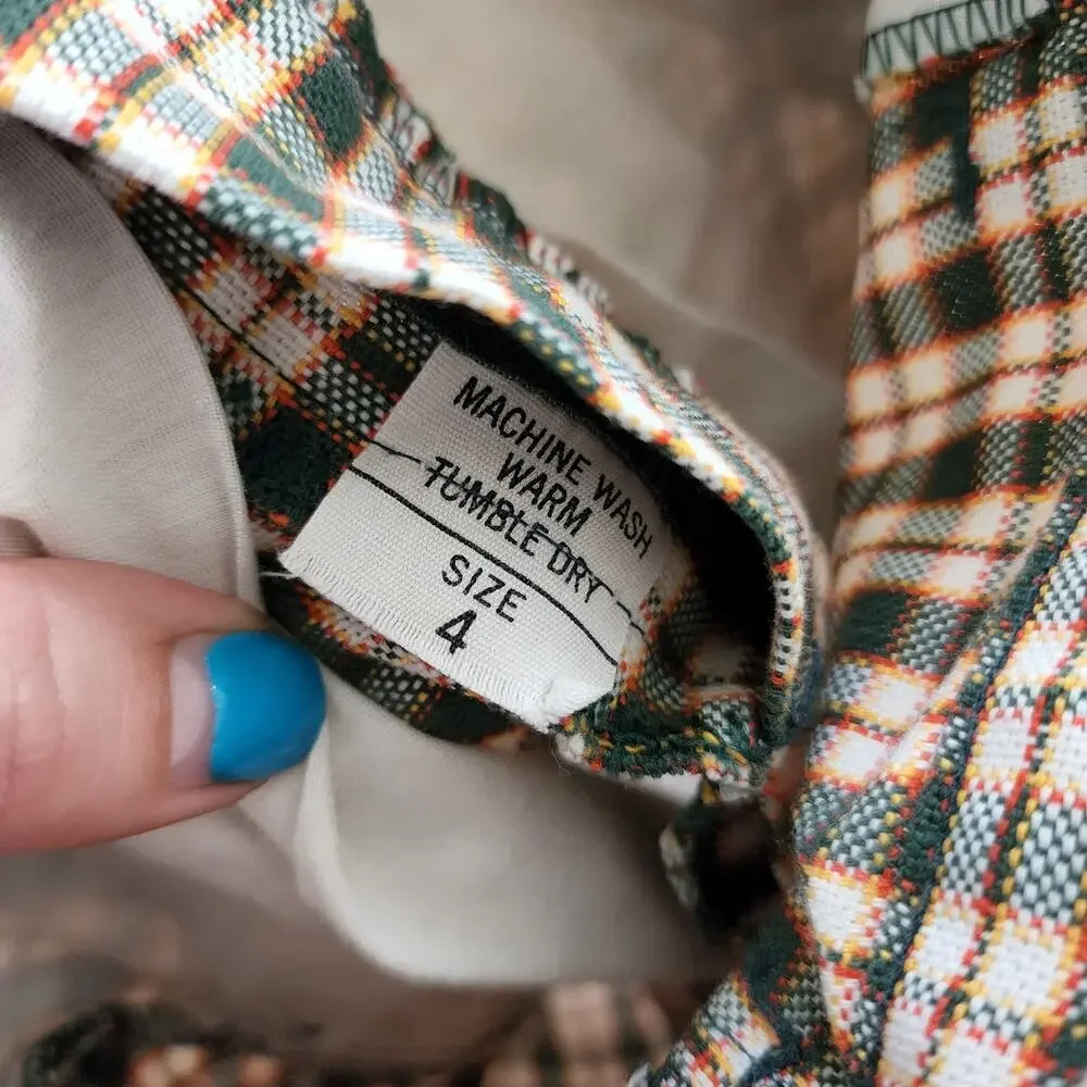 Vintage 70s Plaid Shorts 4t